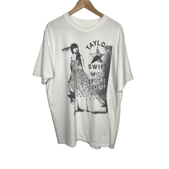 The Eras Tour Tops - The Eras Tour Short Sleeve Oversized T Shirt Large White Swifty Double Sided
